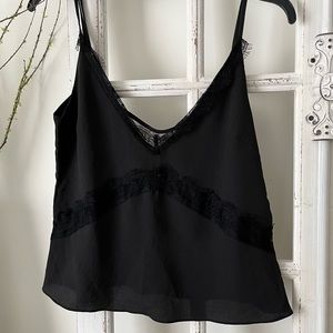 Walter Baker Black Tank Top, Small